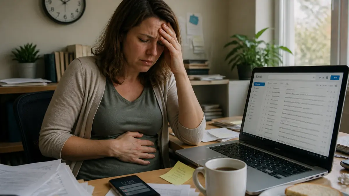 Opgeblazen buik en stress: waarom de twee vaak met elkaar verbonden zijn